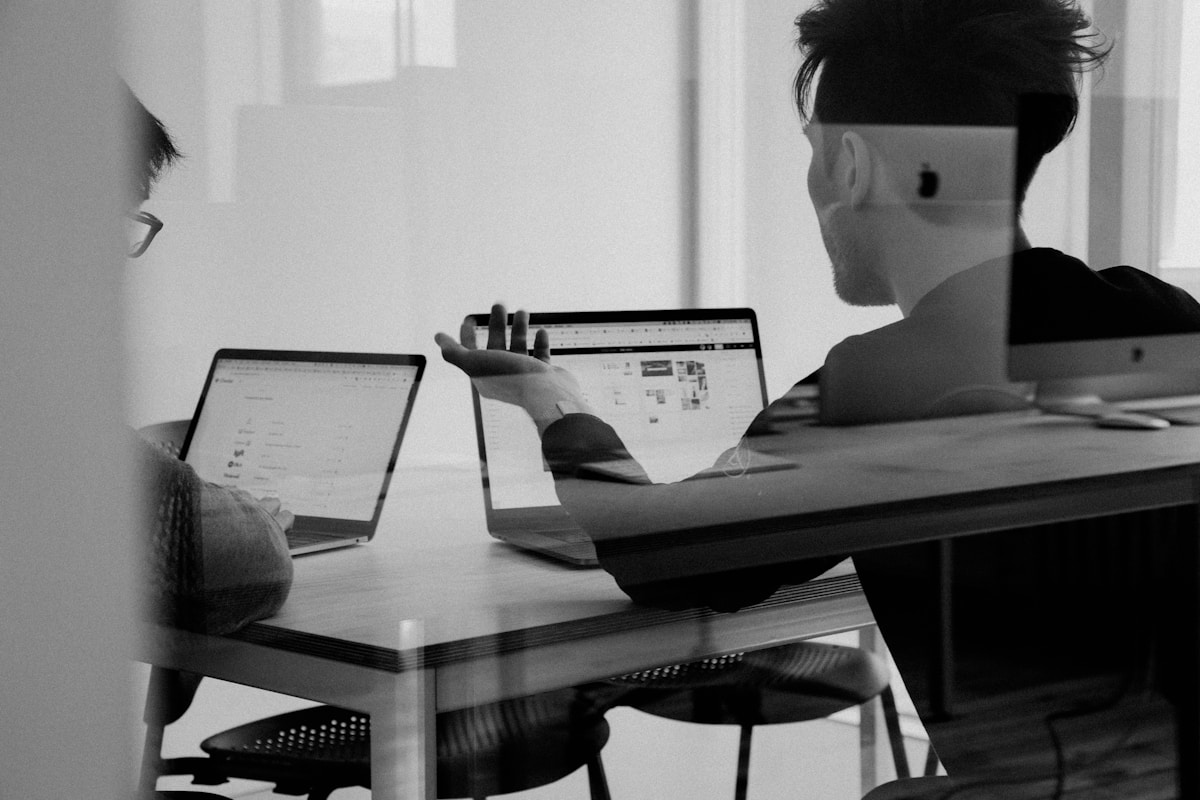 Client and agency reviewing campaign conversion data together
